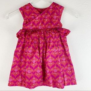 Tea Collection Toddler Pink Sleeveless Palermo Floral Faux Wrap Dress 3